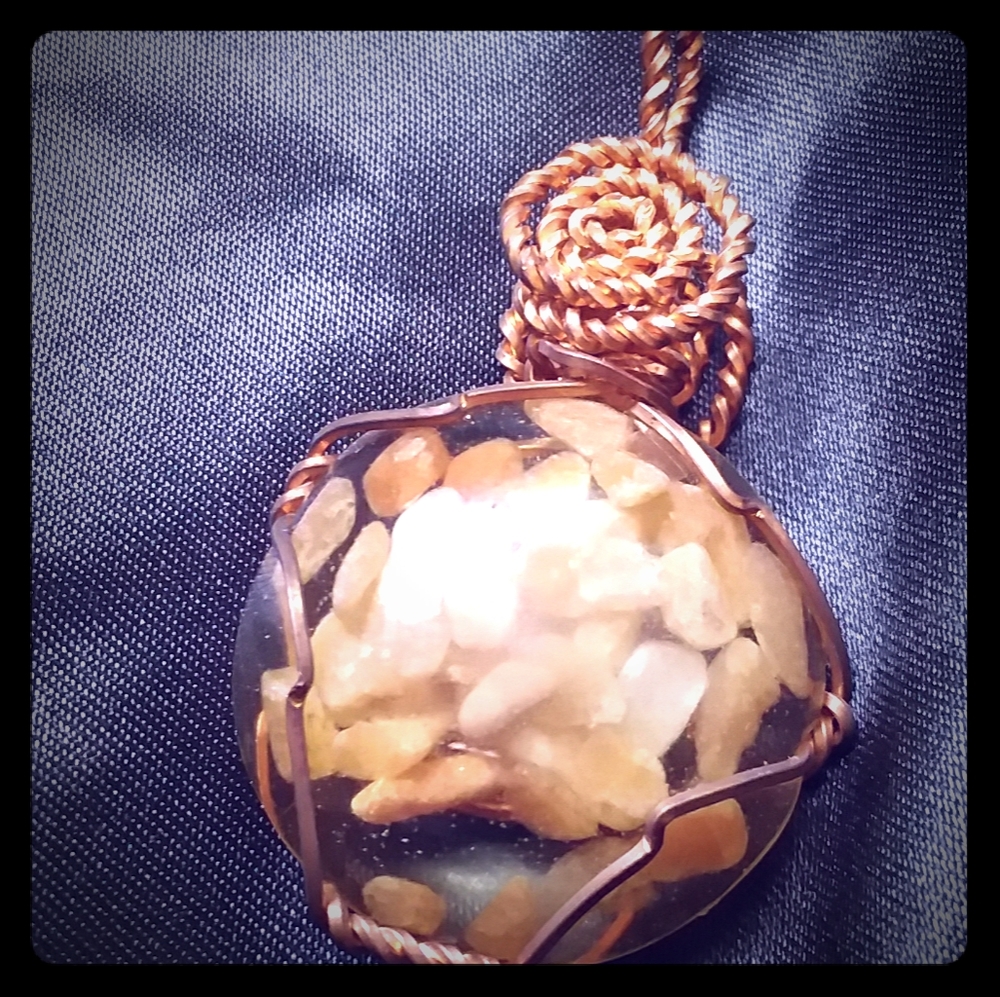 Red Adventurine Orgone Pendant